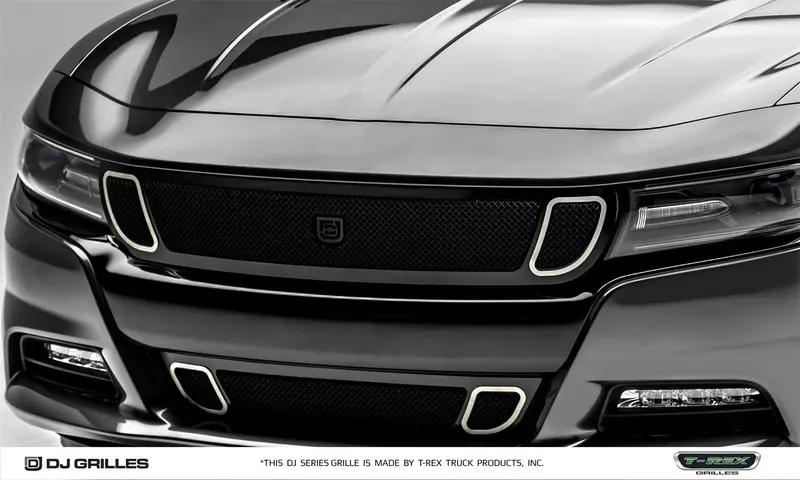 T-Rex Strada Series Grille Insert – Dj14801 Small-Mesh Steel Design In Matte Black 1