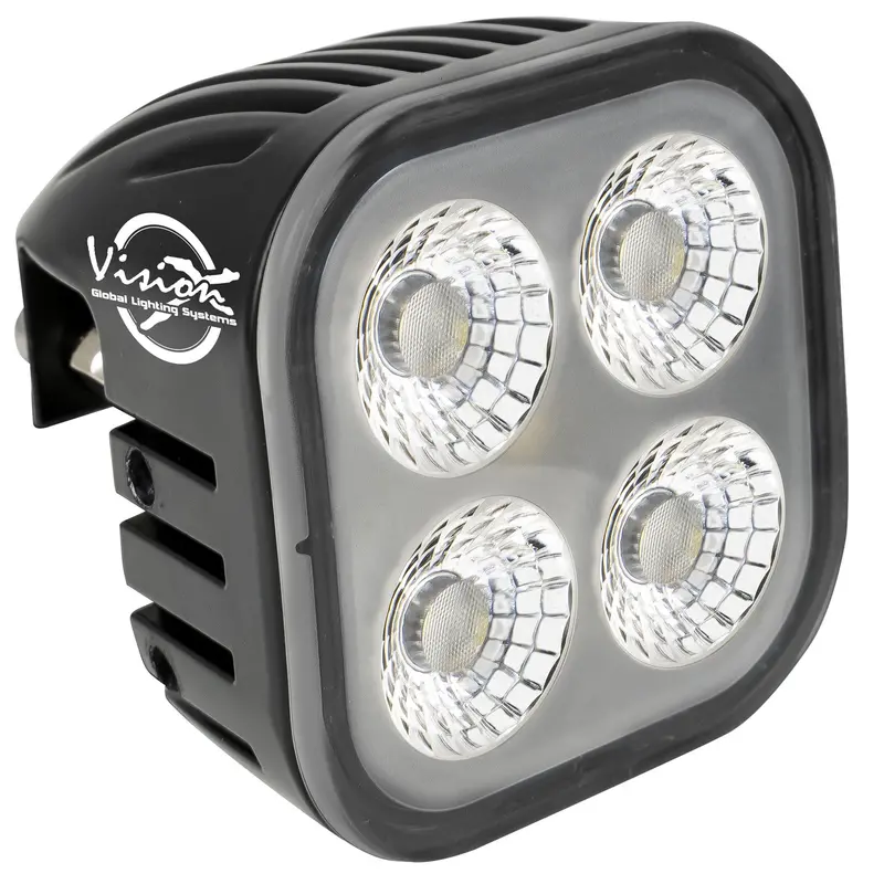 Vision X 9936444 Unite 12W Amber Led Flood Light – 4-Piece Array, Compact Design 1