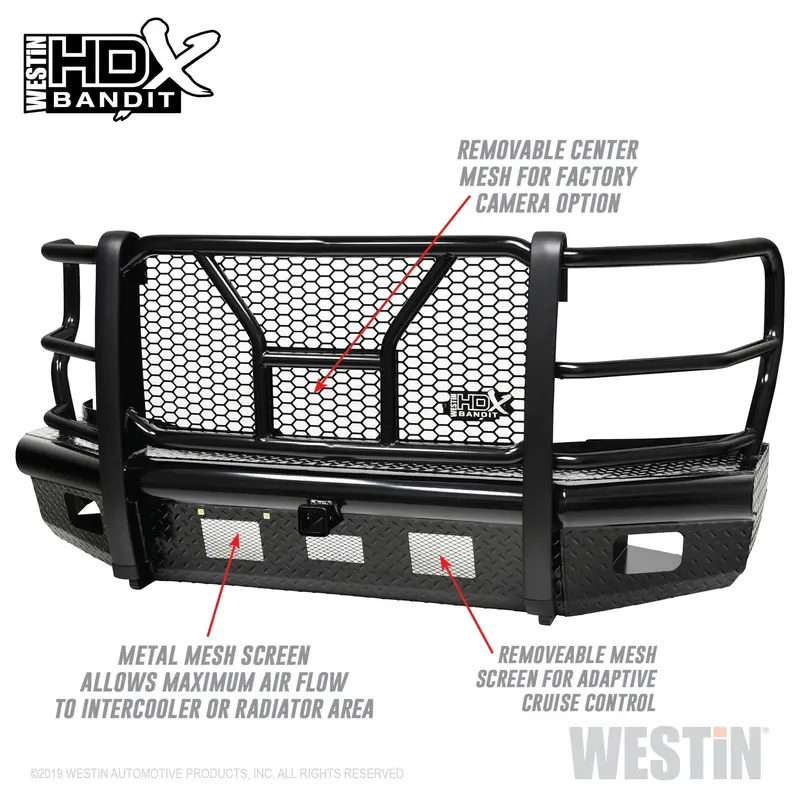 Westin Hdx Bandit Front Bumper – Textured Black Finish, Model 58-31125 1