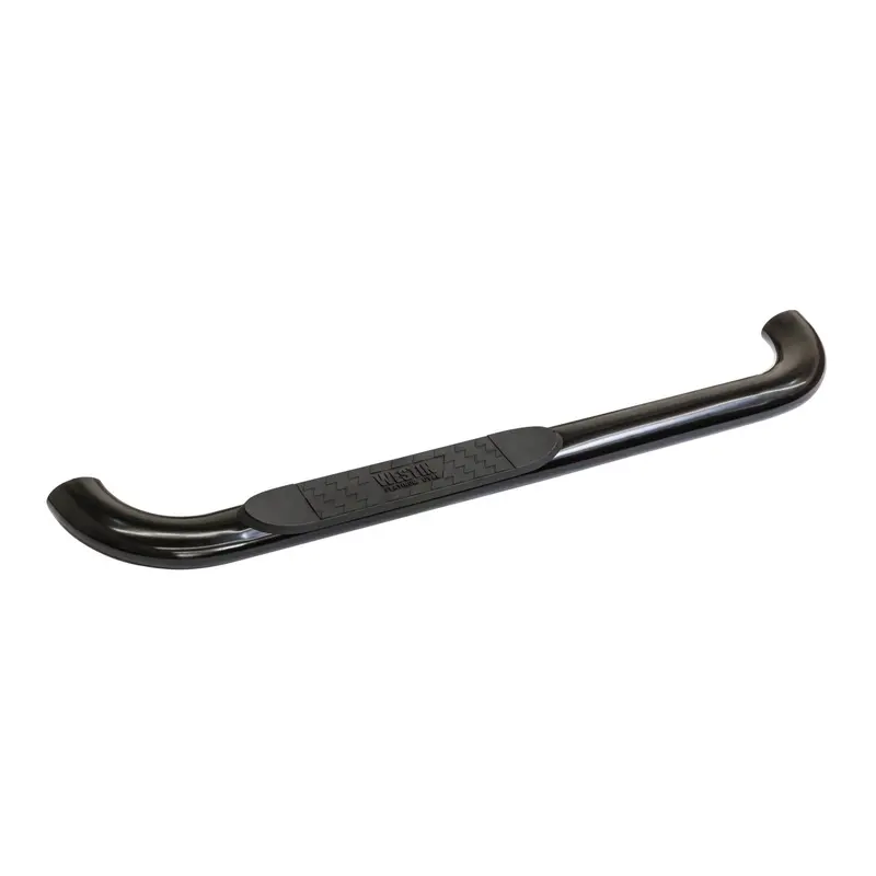 Westin Platinum 4-Oval Nerf Step Bars – Black Powder-Coated Steel With Rocker Panel Mount Kit 1