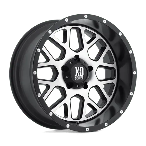 Xd Wheels Xd820 20X9 Inch Alloy Rim – Matte Black Machined Face, 5X5.0 Bolt Pattern 1